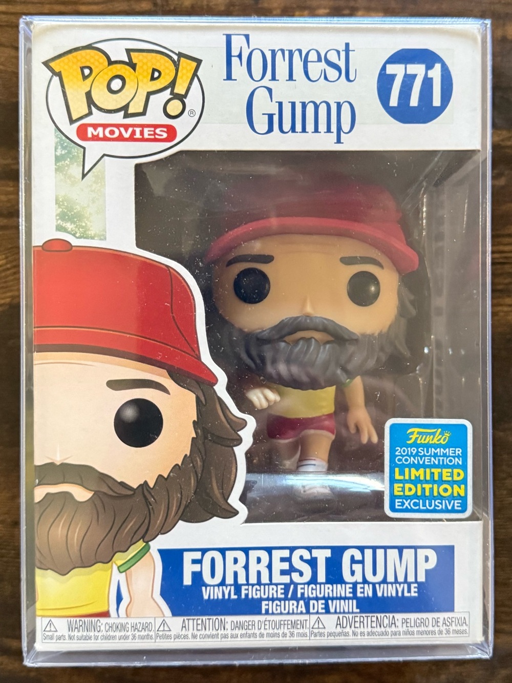 Funko Pop! Movies Forrest Gump Vinyl Figure - Red Hat, Yellow Shirt, Brown Beard